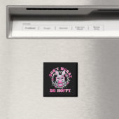 Happy Oaster Groovy Bunny Face Machen Sie sich kei Magnet (In Situ (Geschirrspüler))