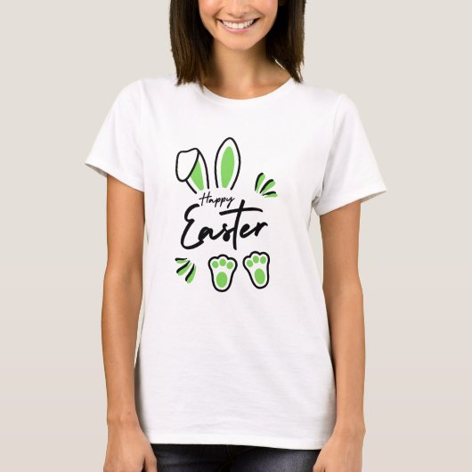 Happy Oaster (grün) T-Shirt (Vorderseite)