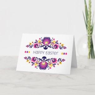 Happy Oaster Gruß Folklore Benutzerdefinierter Tex Karte