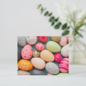 Happy Oaster Gruß Postkarte (Stehend Vorderseite)