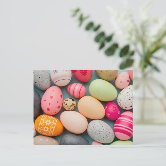 Happy Oaster Gruß Postkarte (Stehend Vorderseite)