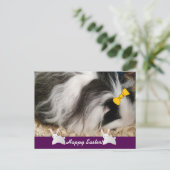 Happy Oaster Guinea Pig Feiertagspostkarte (Stehend Vorderseite)