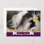 Happy Oaster Guinea Pig Feiertagspostkarte (Vorne/Hinten)