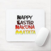 Happy Oaster: Hakuna Matata Text Art Design Mousepad (Mit Mouse)