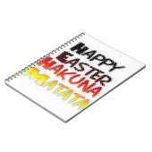 Happy Oaster: Hakuna Matata Text Art Design Notizblock (Linke Seite)