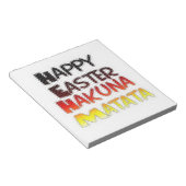 Happy Oaster: Hakuna Matata Text Art Design Notizblock (angewinkelt)