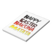 Happy Oaster: Hakuna Matata Text Art Design Notizblock (Rotiert)