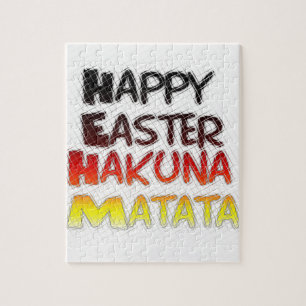Happy Oaster: Hakuna Matata Text Art Design Puzzle