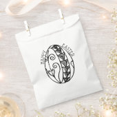 Happy Oaster Hand Drawn Ostereier Erwachsenenfärbu Geschenktütchen (Ausgeschnitten)