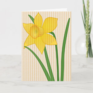 Happy Oaster Happy Spring Card mit Daffodien Feiertagskarte