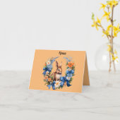 "Happy Oaster, Happy Spring" Gruß Karte (Gelbe Blume)