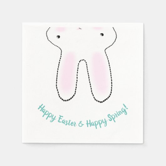 Happy Oaster Happy Spring niedlich Ostersonne lust Serviette (Vorderseite)