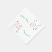 Happy Oaster Happy Spring niedliche, lustig und mo Serviette (Ecke)