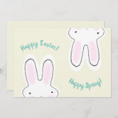 Happy Oaster Happy Spring niedliche lustige Karte (Vorne/Hinten)