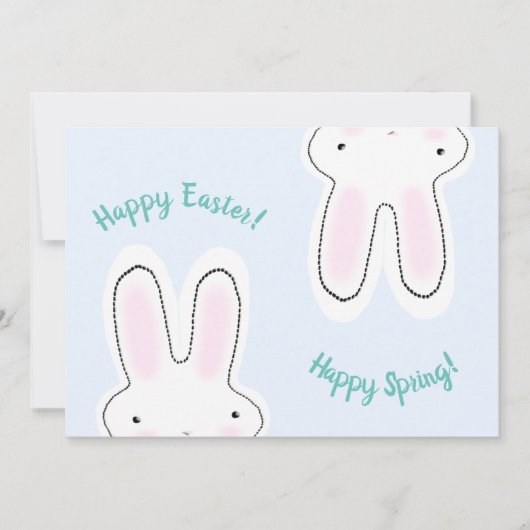 Happy Oaster Happy Spring niedliche lustige Karte (Vorderseite)