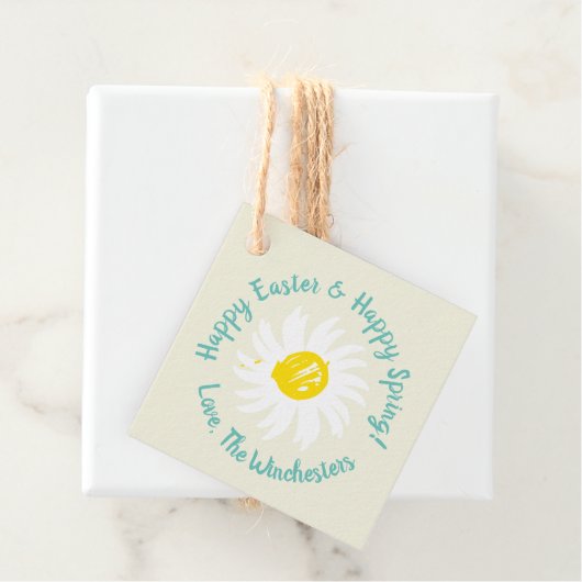 Happy Oaster Happy Spring niedliches, benutzerdefi Geschenkanhänger (Beispiel)