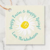 Happy Oaster Happy Spring niedliches, benutzerdefi Geschenkanhänger (Vorderseite)