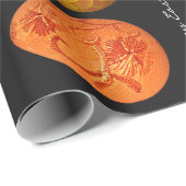 Happy Oaster Happy Spring Schöne Orange Eggs Geschenkpapier (Rolleneckpunkt)