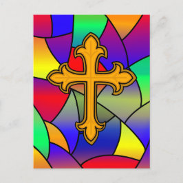 Happy Oaster | Hartglas und Kreuz Postkarte