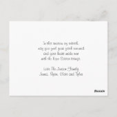 Happy Oaster | Hartglas und Kreuz Postkarte (Rückseite)