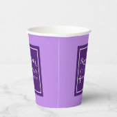 Happy Oaster hat er Bibel Verse Lila Pappbecher (Rechts)