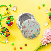 Happy Oaster Hellgrün Aquarell Button