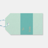 Happy Oaster Hellgrün Aquarell Geschenkanhänger (Rückseite Horizontal)