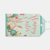 Happy Oaster Hellgrün Aquarell Geschenkanhänger (Vorderseite (Horizontal))