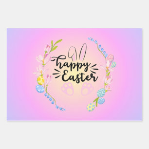 Happy Oaster Hübsch Pastel Geschenkpapier Set