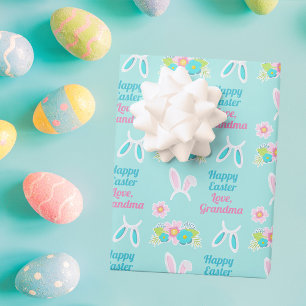 Happy Oaster Hübsche Personalisierte Pastelle Aqua Geschenkpapier Set
