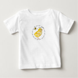 Happy Oaster Huhn und Frühlingsblumen Baby T-shirt