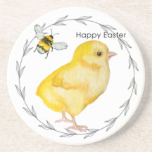 Happy Oaster Huhn und Frühlingsblumen