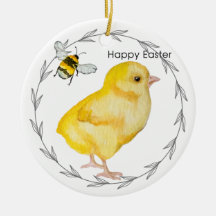 Happy Oaster Huhn und Frühlingsblumen
