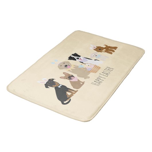 Happy Oaster Hunde Badematte (Schrägansicht)