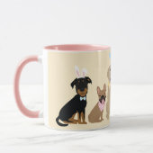 Happy Oaster Hunde Tasse (Links)