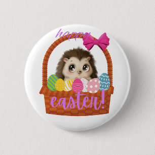 Happy Oaster Igel Button