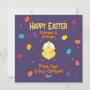 "Happy Oaster" Ihr Crazy Chicken" Niedlicher O Feiertagskarte