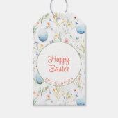 Happy Oaster | INDIVIDUELLE NAME | Floral Geschenkanhänger (Vorderseite)