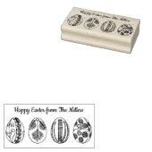 Happy Oaster Individuelle Name Handgezogene Ostere Gummistempel (Stempel)