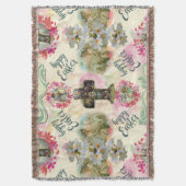 Happy Oaster Jesus Resurección Angel Wreaths Decke (Vorderseite Vertikal)