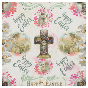 Happy Oaster Jesus Resurección Angel Wreaths Stoff