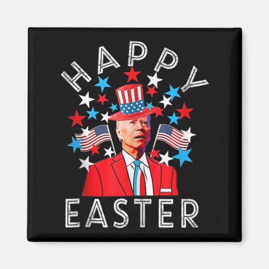 Happy Oaster Joe Biden 4. Juli Memorial Indepe Magnet (Vorne)