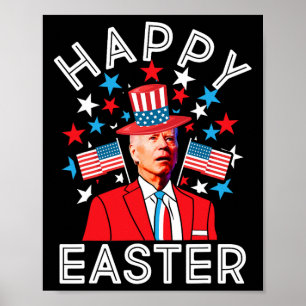 Happy Oaster Joe Biden 4. Juli Memorial Indepe Poster