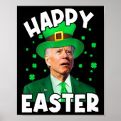 Happy Oaster Joe Biden St Patricks Day Leprechaun Poster (Vorne)