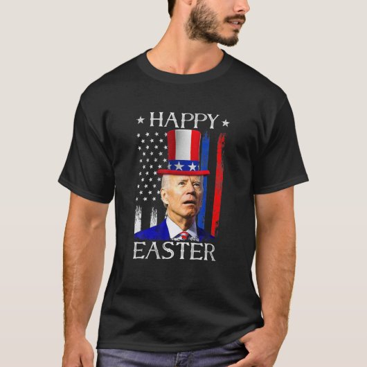 Happy Oaster Joe Biden verwirrte 4. Juli Indepe T-Shirt (Vorderseite)