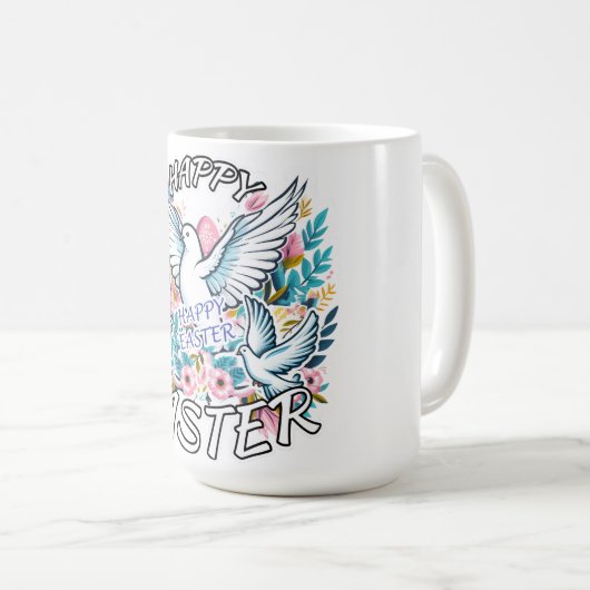 Happy Oaster Kaffeetasse (VorderseiteRechts)