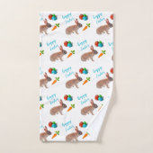 Happy Oaster Kanbit Pattern Handtuch (Handtuch)