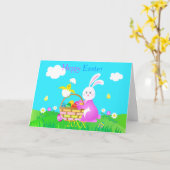 Happy Oaster Karte (Gelbe Blume)