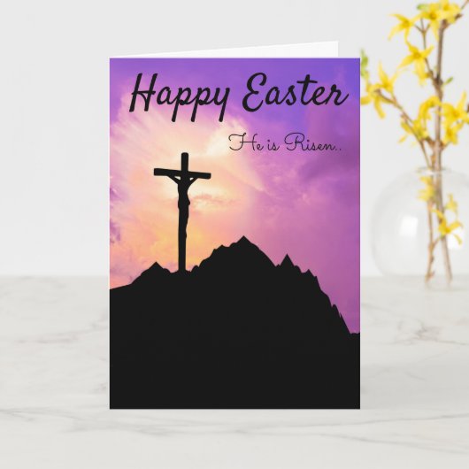 Happy Oaster Karte (Gelbe Blume)