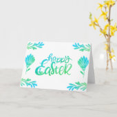 Happy Oaster Karte (Gelbe Blume)